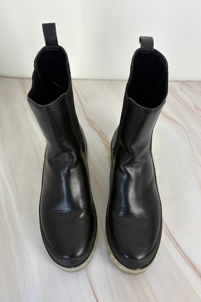 Charles & Keith Transparent Sole Chelsea Boots
