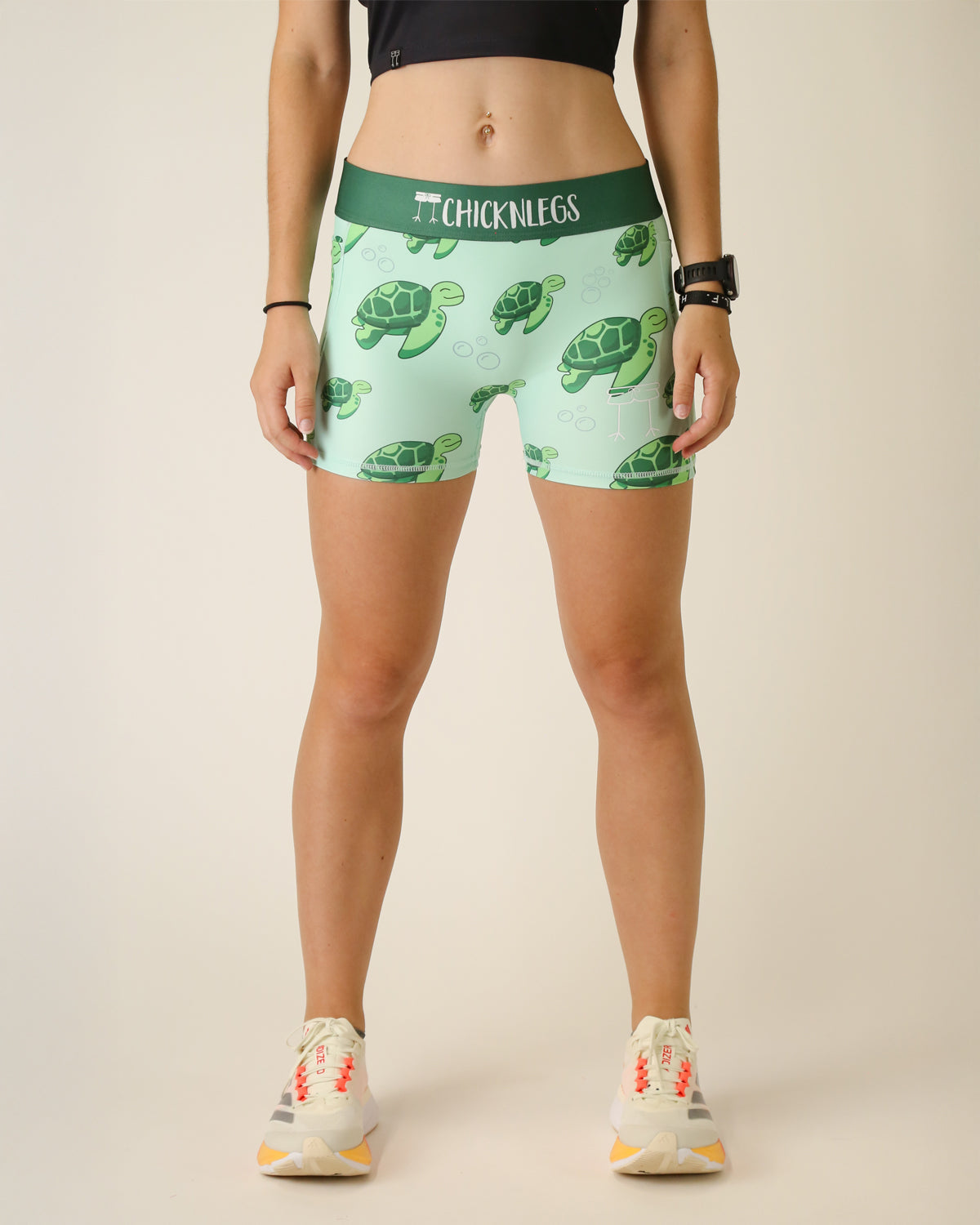 Women's Sea Turtles 3" Compression Shorts
