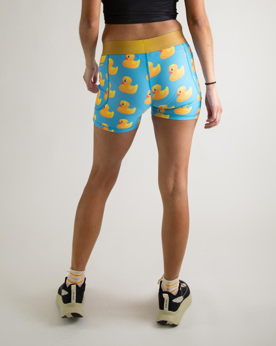Women's Rubber Ducky 3" Compression Shorts