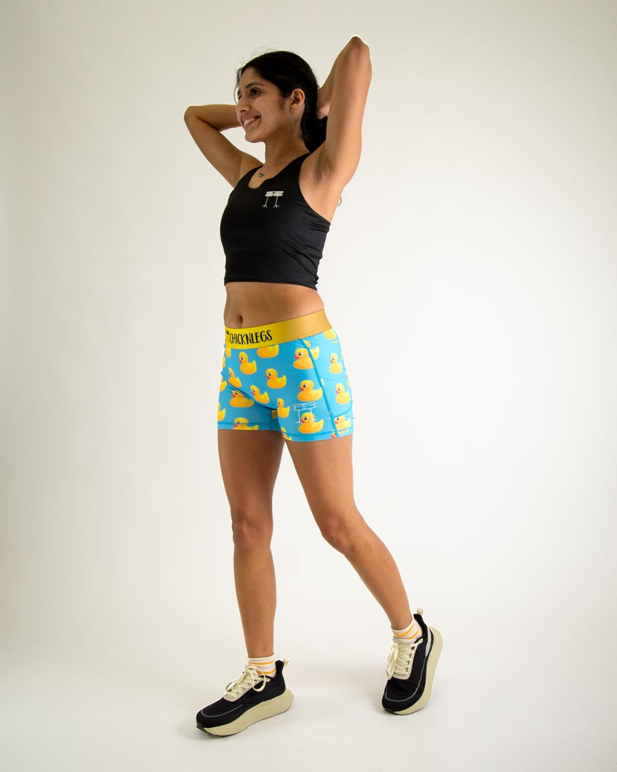Women's Rubber Ducky 3" Compression Shorts