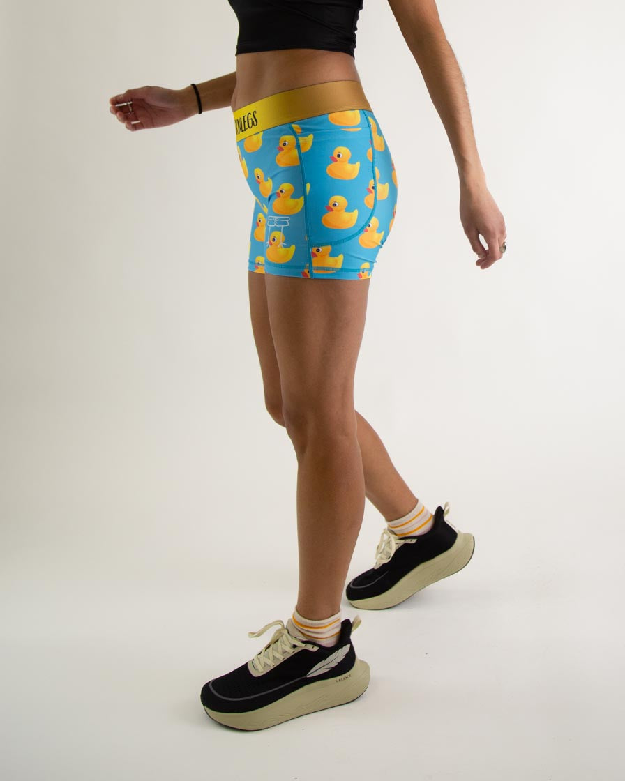 Women's Rubber Ducky 3" Compression Shorts