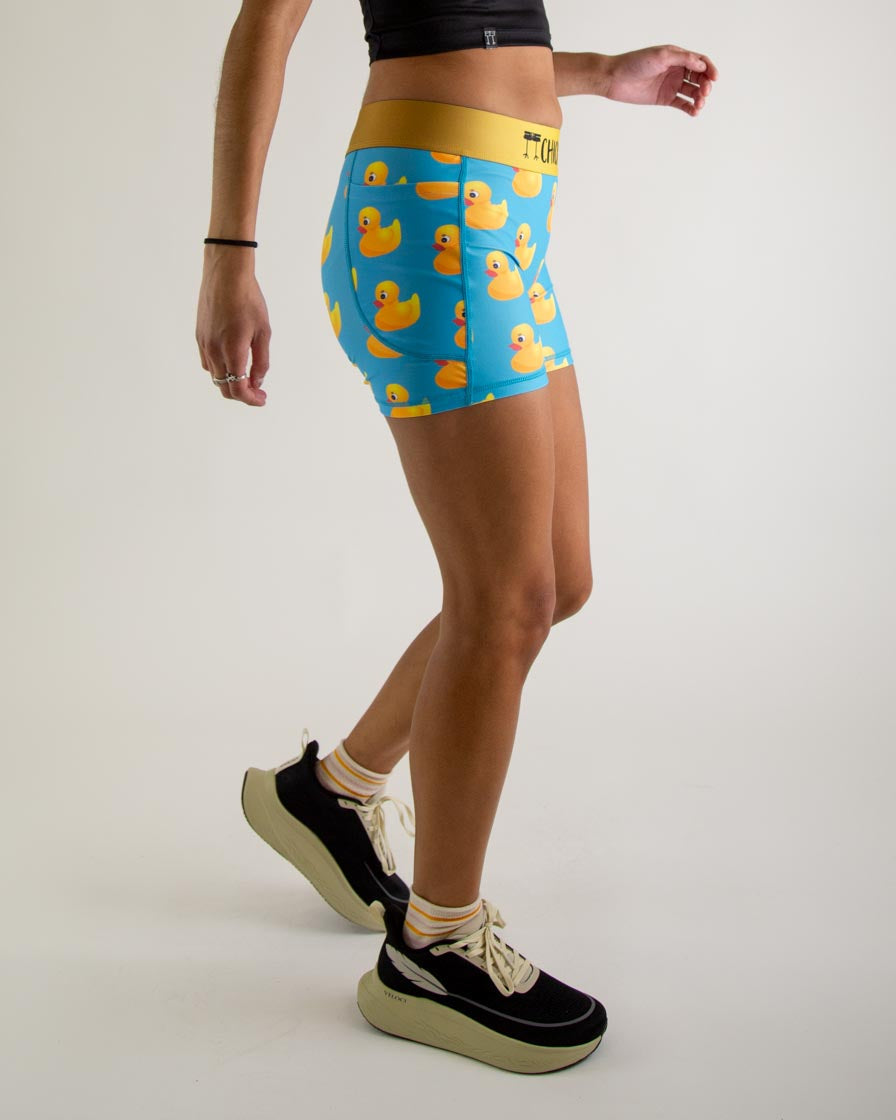 Women's Rubber Ducky 3" Compression Shorts