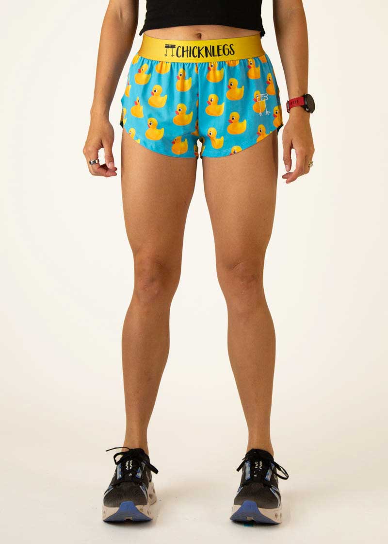 Women's Rubber Ducky 1.5" Split Shorts