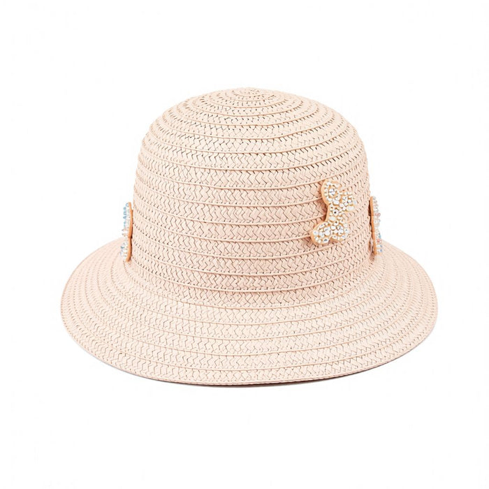 Childrens Butterfly Hat Pink (54cm)