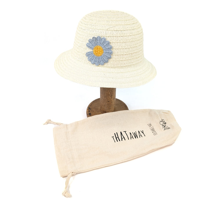 Childrens Daisy Hat (54cm) | Kids Foldable Sun Hat