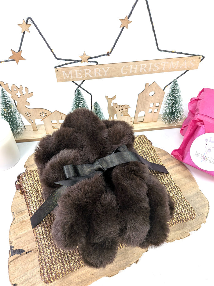 Chocolate Corkscrew Gift Set - Corkscrew Collar and Clutch Bag