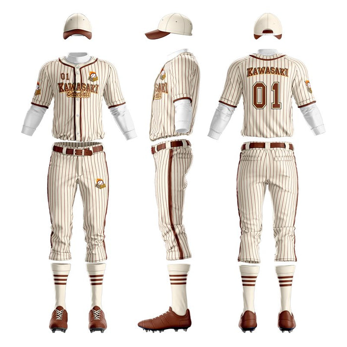 Classic Striped Custom Baseball Uniform