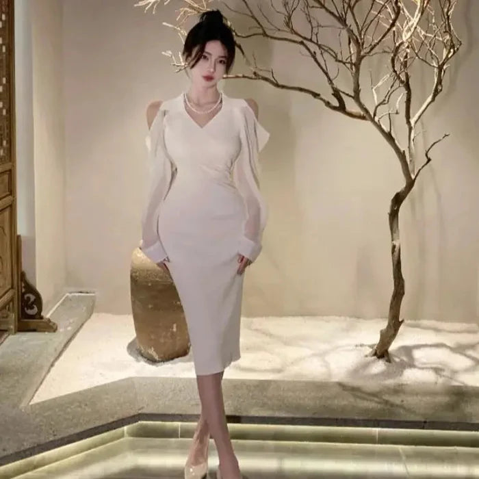 Bodycon Cold Shoulder Dresses fashionnsio