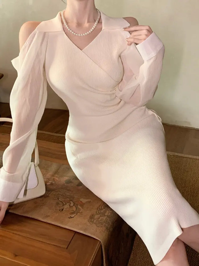 Bodycon Cold Shoulder Dresses fashionnsio