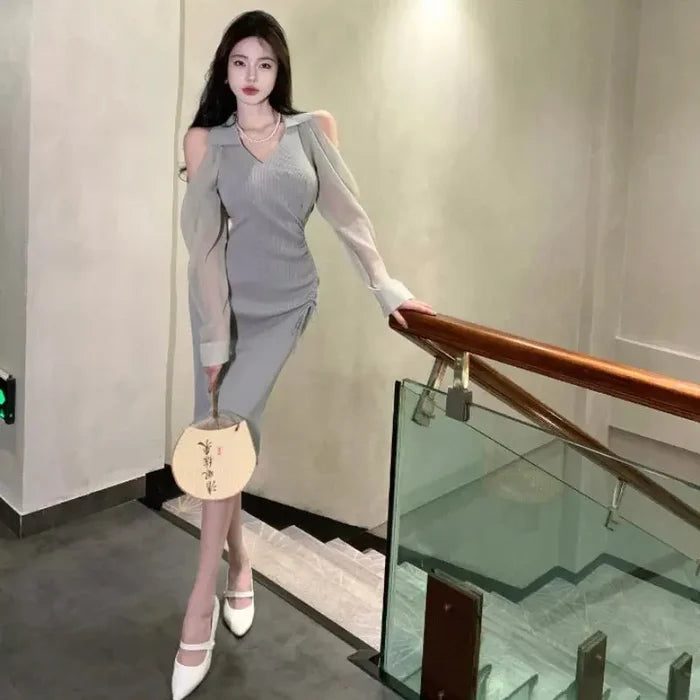 Bodycon Cold Shoulder Dresses fashionnsio