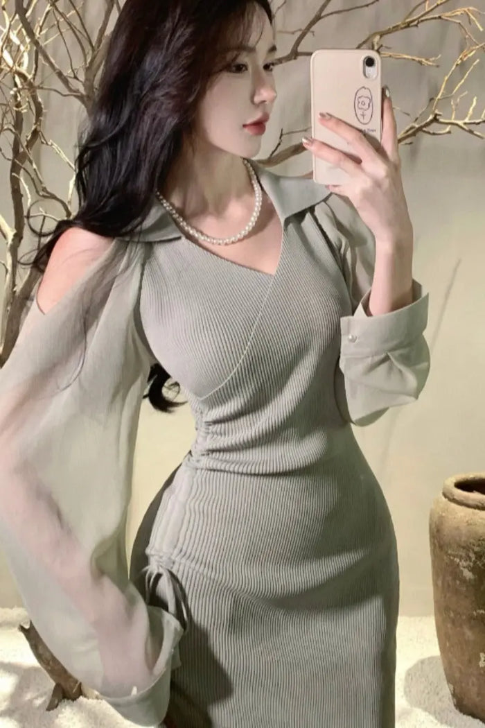 Bodycon Cold Shoulder Dresses fashionnsio