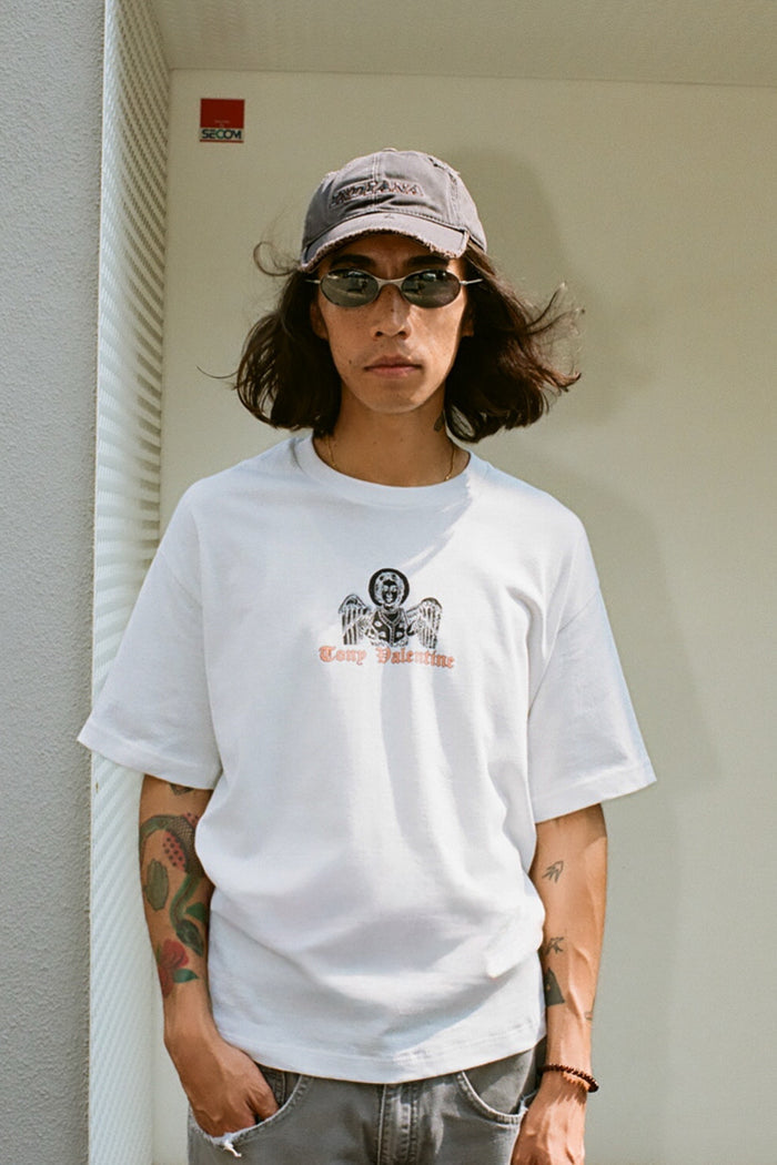 Collaged Flash S/S Tee White / FIFTH x Tony Valentine NYC