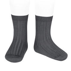 Condor Short Ribbed Sock (#290 Antracita)