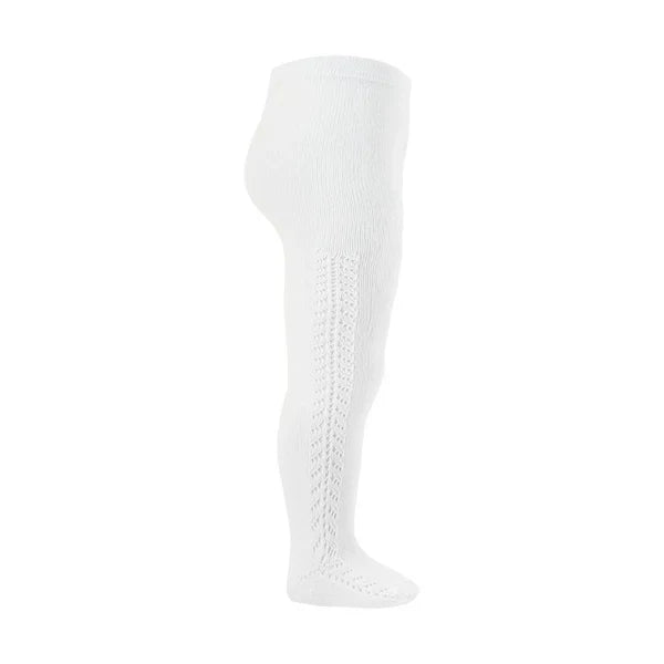 Condor Side Openwork Tights (#200 White)
