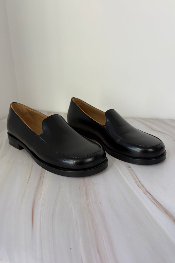 COS Square Toe Leather Loafers