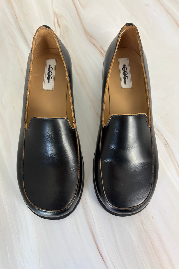 COS Square Toe Leather Loafers