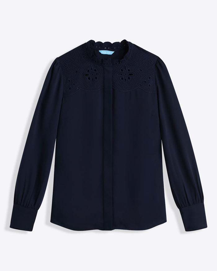 Covered Placket Button Down