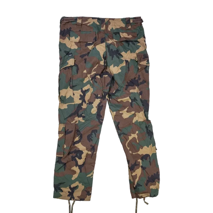 CQR Woodland Camo Ripstop Trousers - Large - Army & Outdoors - Combat Trousers