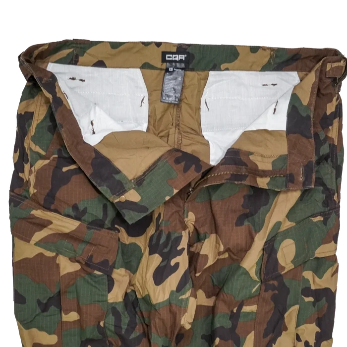 CQR Woodland Camo Ripstop Trousers - Large - Army & Outdoors - Combat Trousers