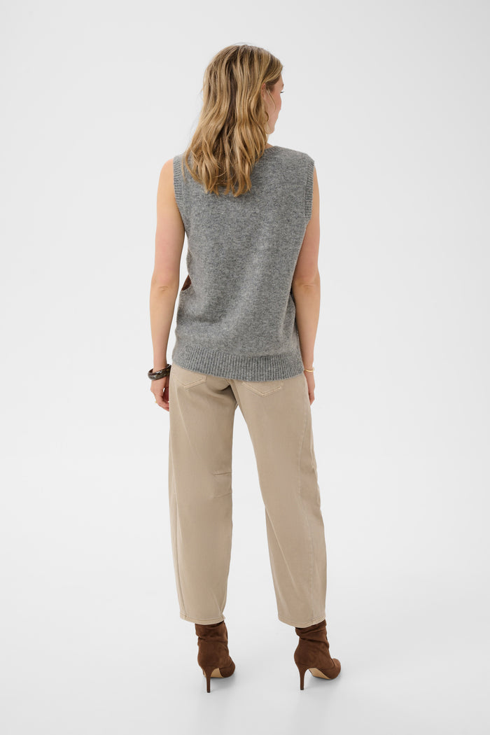 CRHope Knit Slipover Grey Melange