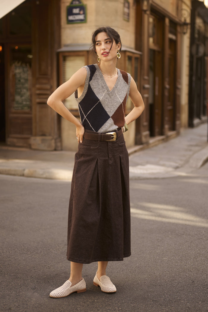 CRHope Knit Slipover Grey Melange