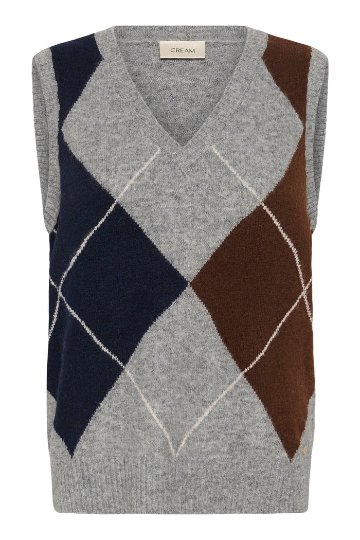 CRHope Knit Slipover Grey Melange