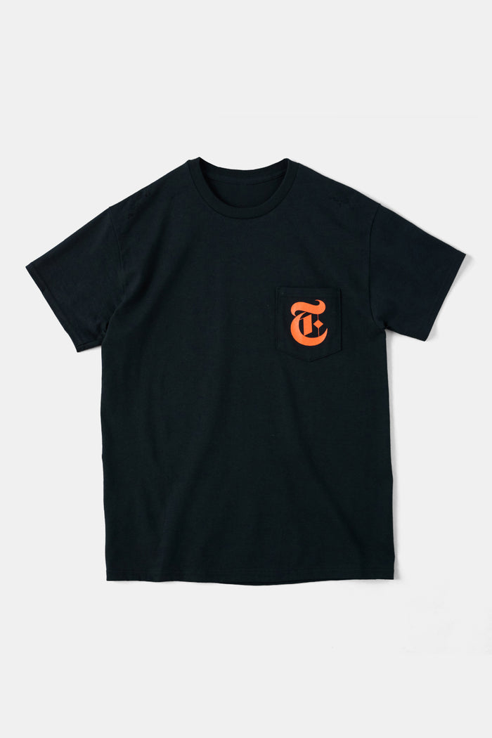 Crossword S/S Tee BLK / Tony Valentine NYC