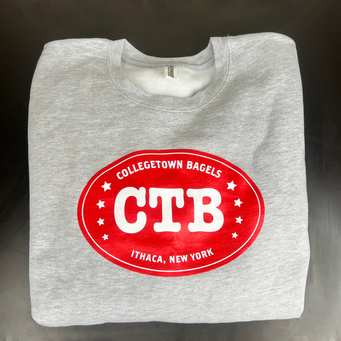 CTB Ithaca Logo Crew Neck Sweatshirt - Heather Grey
