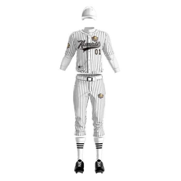 Custom Striped Baseball Uniform Package