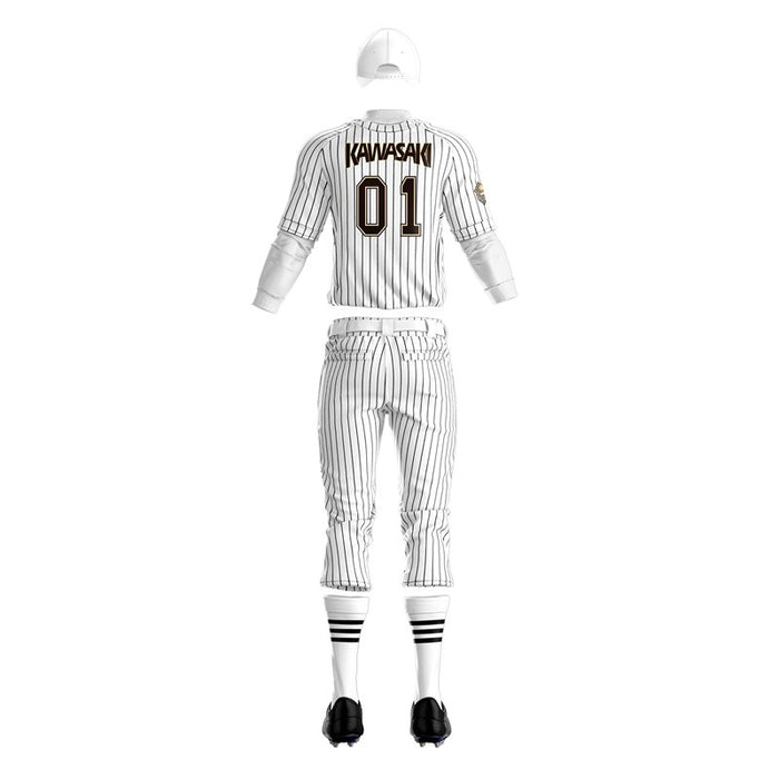 Custom Striped Baseball Uniform Package