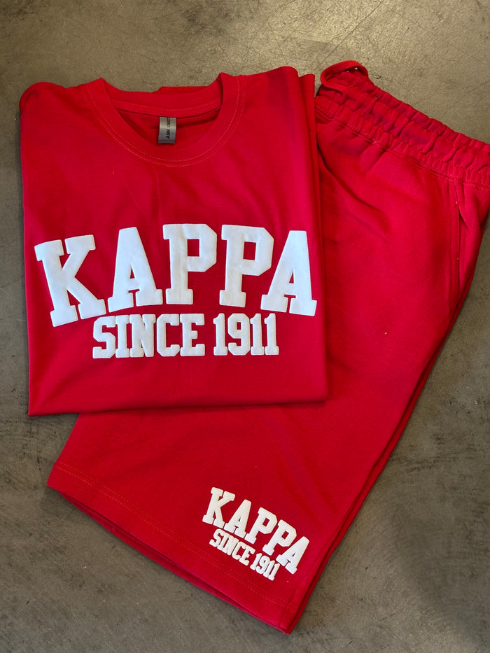 D9 - Fraternity Puff Ink Tee/Sweat Short Set
