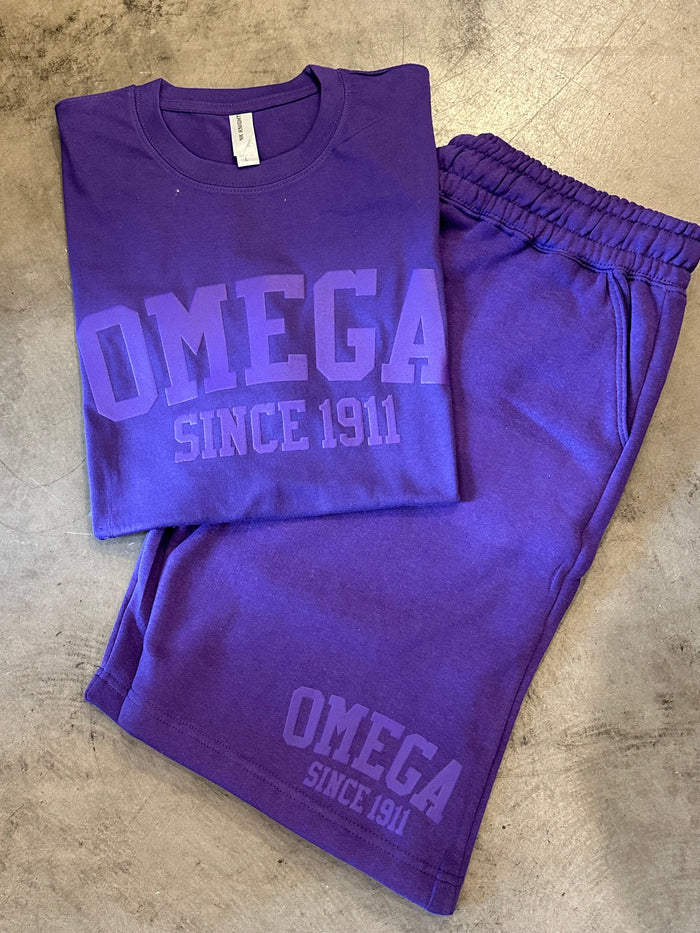 D9 - Fraternity Puff Ink Tee/Sweat Short Set