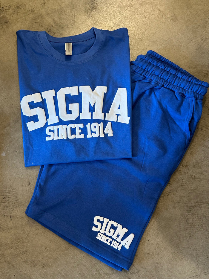 D9 - Fraternity Puff Ink Tee/Sweat Short Set