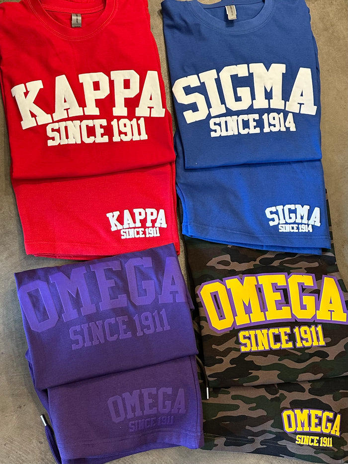 D9 - Fraternity Puff Ink Tee/Sweat Short Set