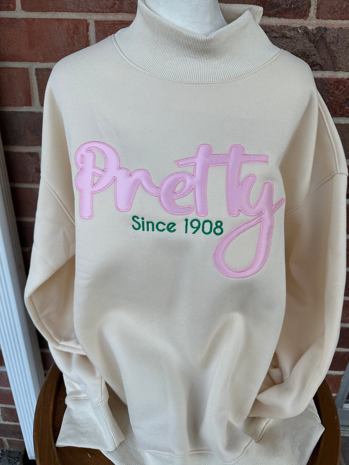 D9 - Pretty Embroidered Mock Neck (2 Colors)
