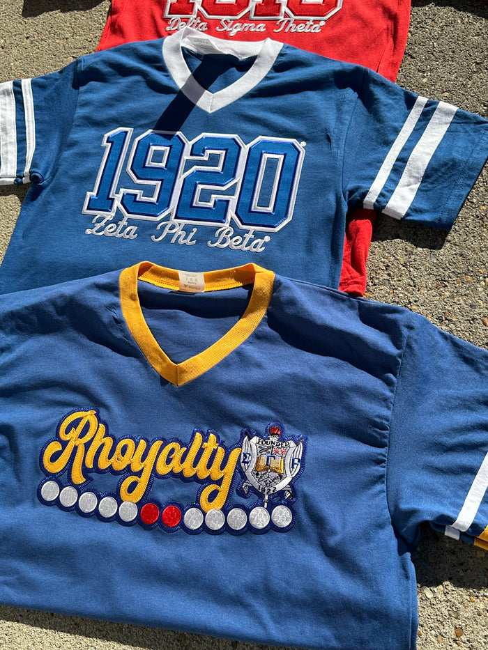 D9 - Retro V-Neck Jersey Tee
