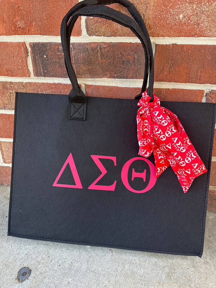 D9 - Sorority Felt Tote Bag