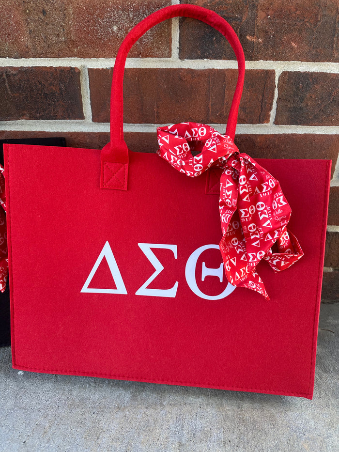 D9 - Sorority Felt Tote Bag