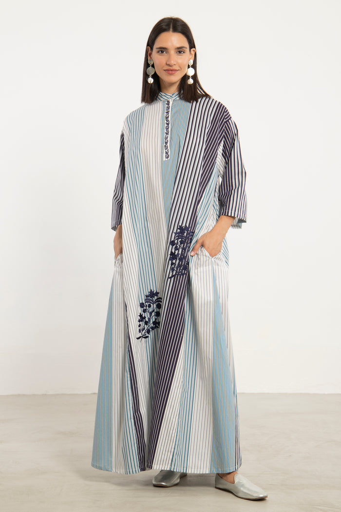 Dakka Cotton Navy Jellaba
