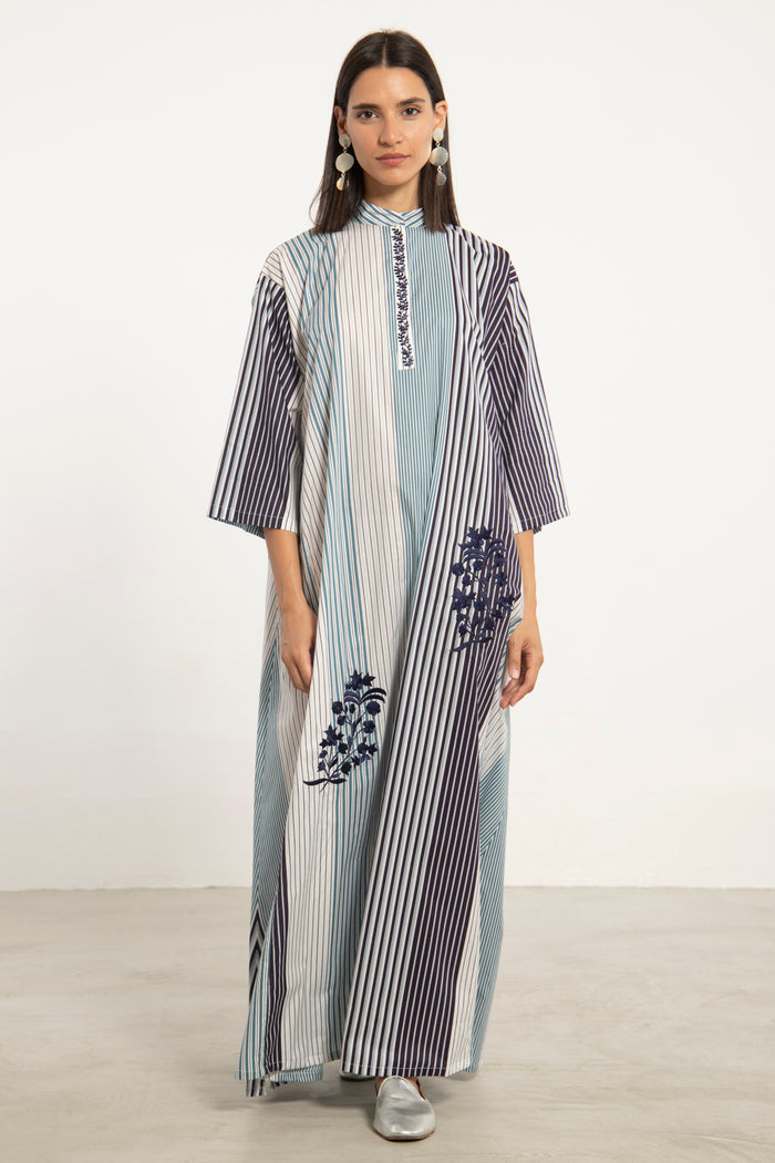 Dakka Cotton Navy Jellaba