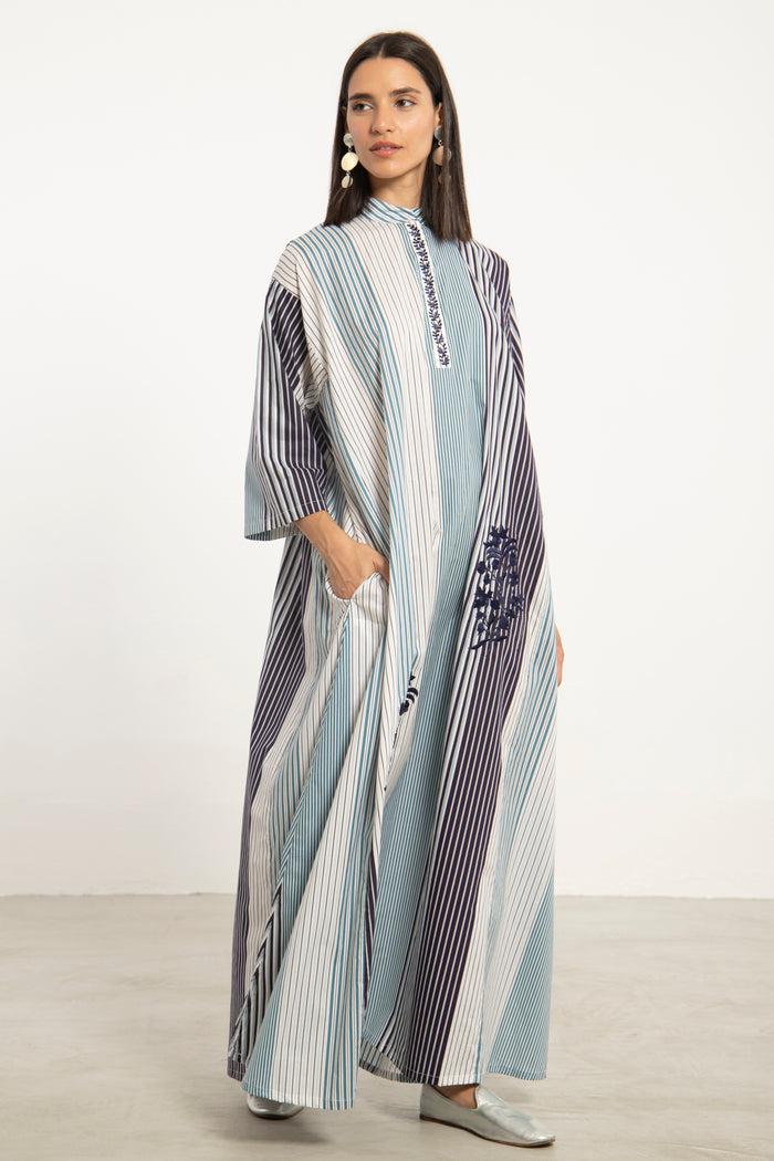 Dakka Cotton Navy Jellaba