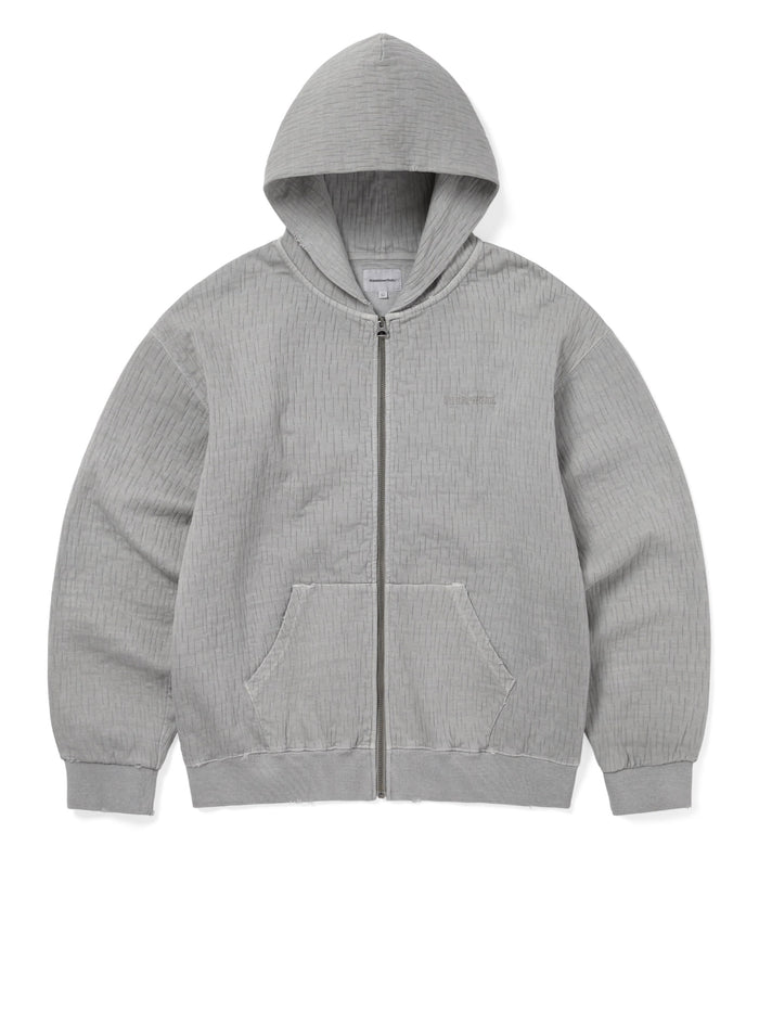 Damaged Zip Up Hoodie