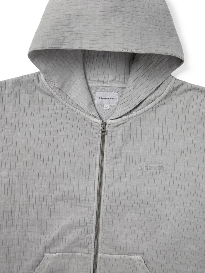 Damaged Zip Up Hoodie