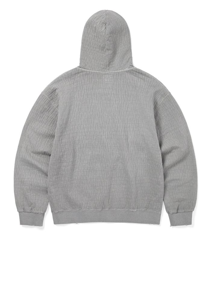 Damaged Zip Up Hoodie
