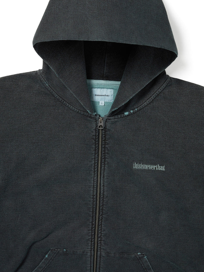 Damaged Zip Up Hoodie