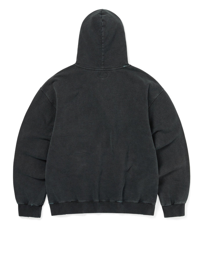 Damaged Zip Up Hoodie