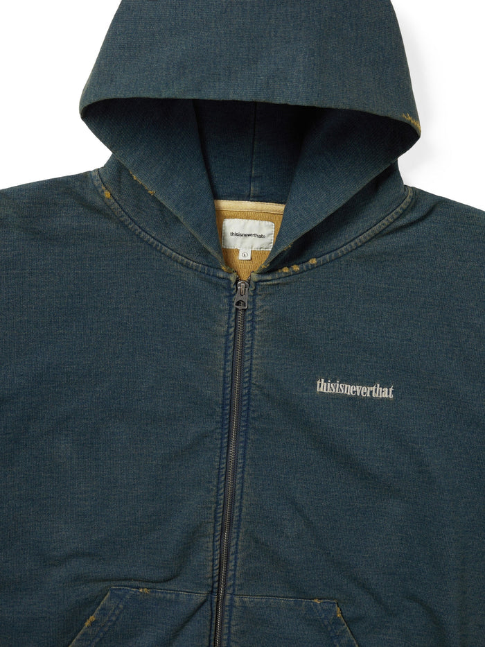 Damaged Zip Up Hoodie