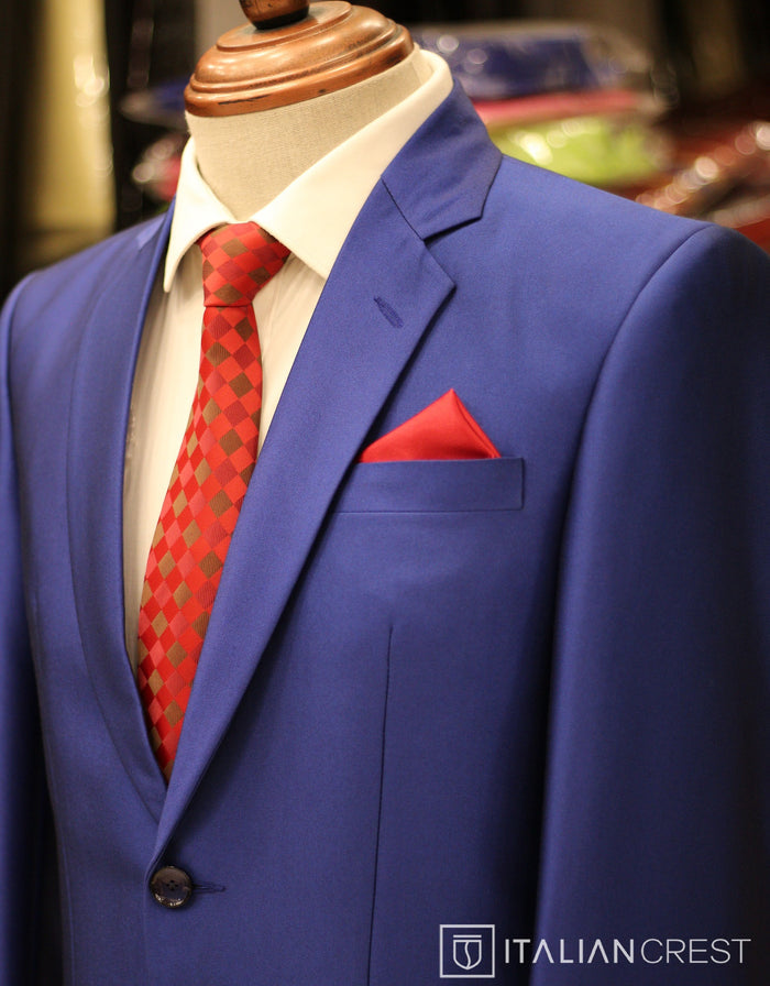 Dark Royal Blue Single Breasted Suit