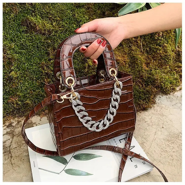 Diamond Textured Tote Handbags fashionnsio
