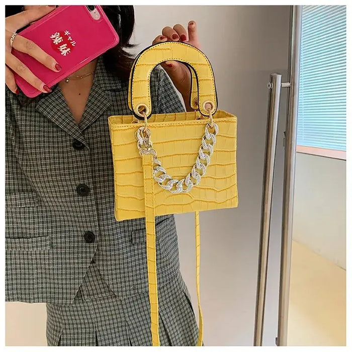 Diamond Textured Tote Handbags fashionnsio